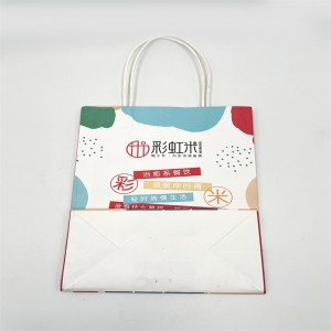 Цветной печатный бумажный пакет, простой и модный бумажный пакет