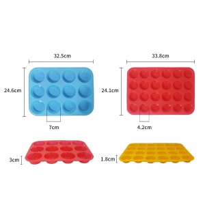 Непримененная силиконовая сковорода - плесени для кексов и кексов, силиконовые формы для выпечки, формы для пончиков в 12 лунок дл...