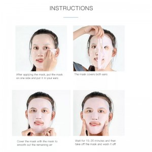 Постоянная используемая силиконовая маска маска маска кровь Силиконовая маска кожи многоразовая увлажняющая лицевая силиконов...