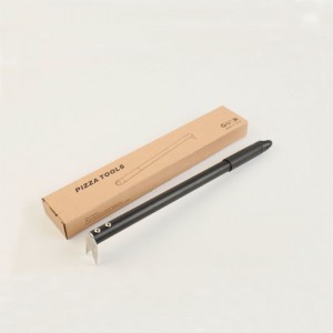 Поворот пиццы вилки пицца Turner Алюминиевая ручка выпечка прочна легко хранить&Transfer Kitchen и Tool, Black