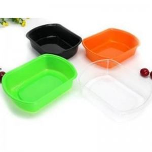 Красочный фруктовый поднос без крышки 170*125*38 мм hgf-024