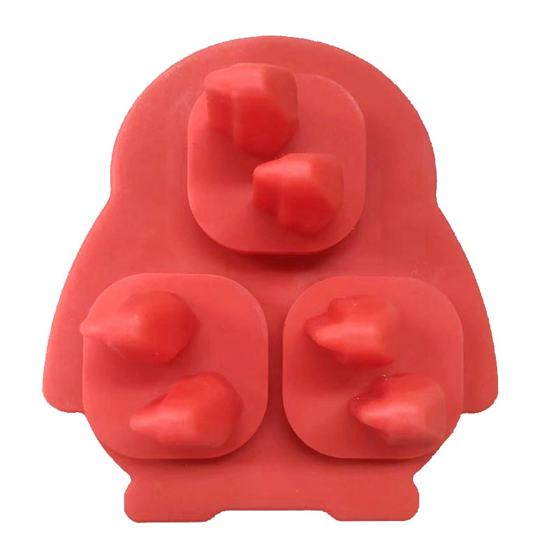 Силиконовый 3D 3D Penguin Ice Cube Cube Cube, Ice Cube плесень виски ледяной плесень веселые формы, силиконовые развлечения с воронкой для коктейлей, бурбон, бренди, подарок для виски для мужчин