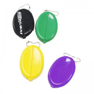 Силиконовая овальная монетная сумка монеты, мешок для мужчин с цепью, силиконовой сумкой для пищевого класса, экологически чисты...