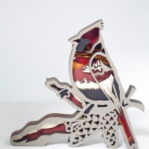 3D деревянные украшения птиц животных