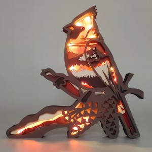 3D деревянные украшения птиц животных