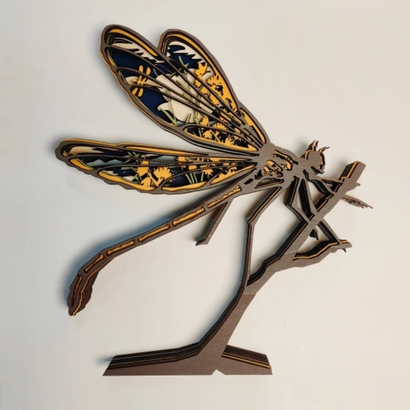 3D Animal Woodfly Dragonfly