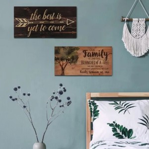 Персонализированное художественное ремесло деревянное знак украшения деревянного знака