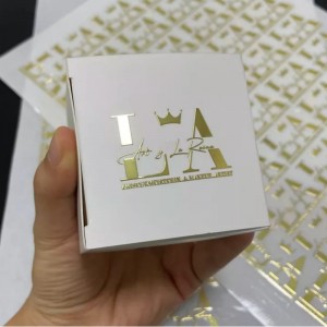 Наклейка с позолочкой UV