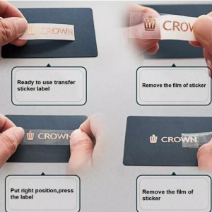 Наклейка с позолочкой UV