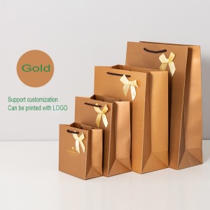 Потянуть крафт -бумажный пакет