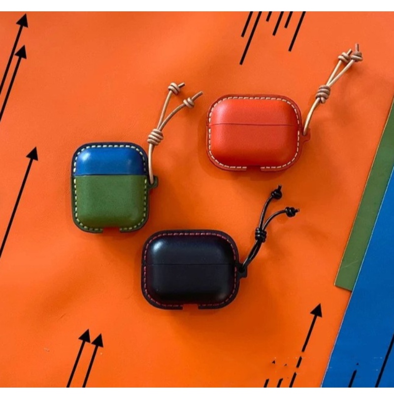 Новый защитный корпус Apple Airpods, кожаный корпус ручной работы, корпус гарнитуры Bluetooth, кожаный корпус против Collision