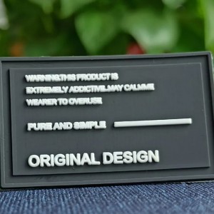 ПВХ-экологически чистый силиконовый торговый знак индивидуально