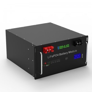 Монтажная стойка 48 В 100/150 200AH LifePo4 Домашние приборы Стабируемые RS232/RS485/CAN Communication Fast Зарядка литий -ионная батарея с ЖК -дисплеев