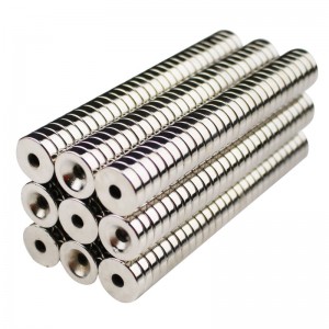 Цилиндрический магнит головки Countersunc