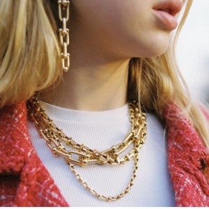 Колье с толстым цепным ожерелье женская Европа и США.