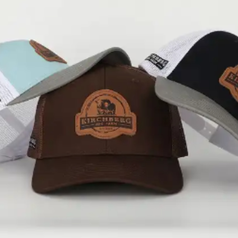OEM Custom Высококачественный кожаный патч логотип сетка сетка Snap Back Gorras Caps, Aplique Cotton 112 Предварительно изогнутые шляпы Trucker