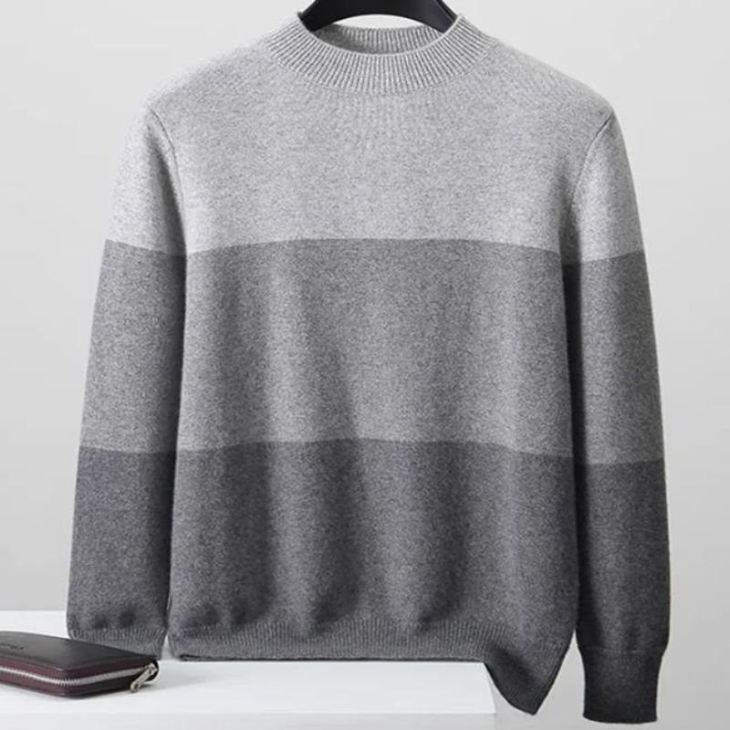 Чистое кашемировое свитер мужчина ~ Половина водолазки Осень Зимняя Зимняя Полная свитер теплый вязаный свитер.