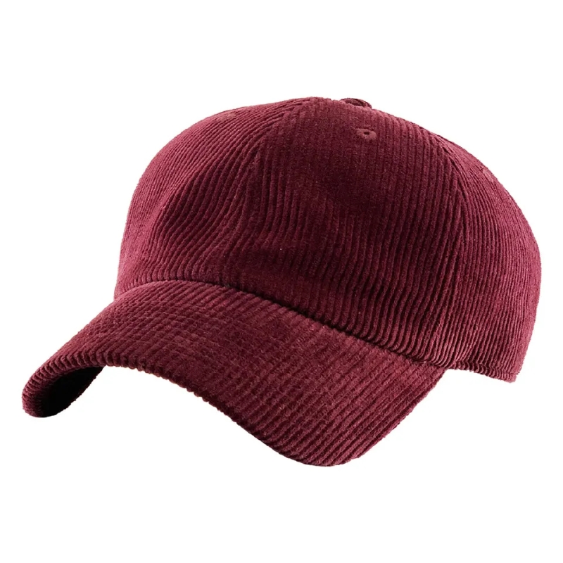 Бейсболка для вельвета 6 панель пустая папа Cap Sport Winter Hat Custom Вышивка логотип