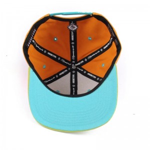 Hiphop Custom Logo Flat Bill Color Block Baby Kids 6 панель малыша Snapback Gorras Blank Hats Snapbacks Cap