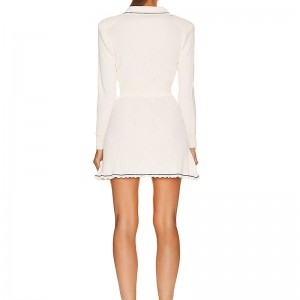 2023 Производитель из трикотажа ~ Осенний зимний дизайн V-образный вырезок с длинными рукавами