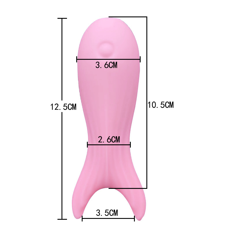 Взрослая секс -игрушка вибрационная палочка копья (розовая большая рыба -вилка)