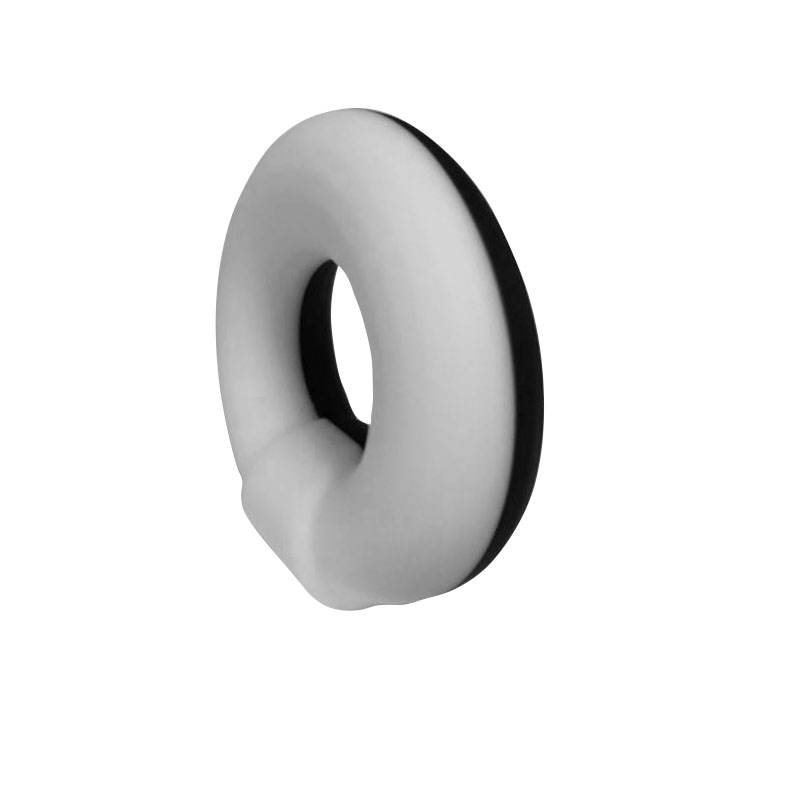 Горячие продажи мужчин секс игрушечный кольцо пениса кольцо для мужчин мастурбация (черно -белый)