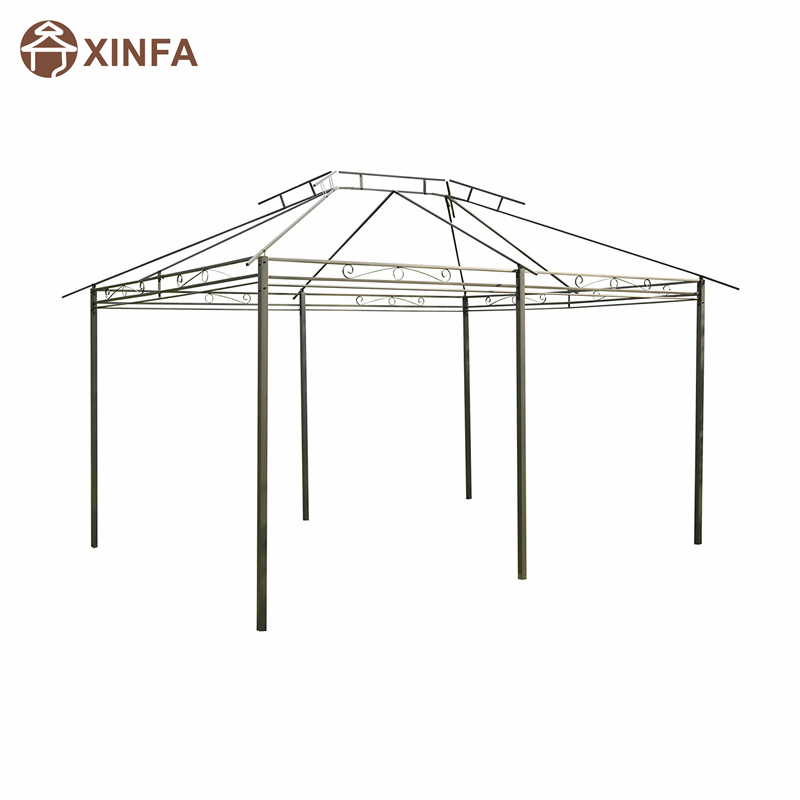 10 \\ 'x 13 \\' Outdoor Soft Top Gazebo Pergola с шторами, двухуровневая стальная рама беседка для внутреннего дворика, Sage Grey