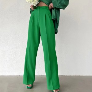 Европа и Соединенные Штаты Лето рассылаются тонкие темпераментные штаны. Мода универсальные обычные штаны