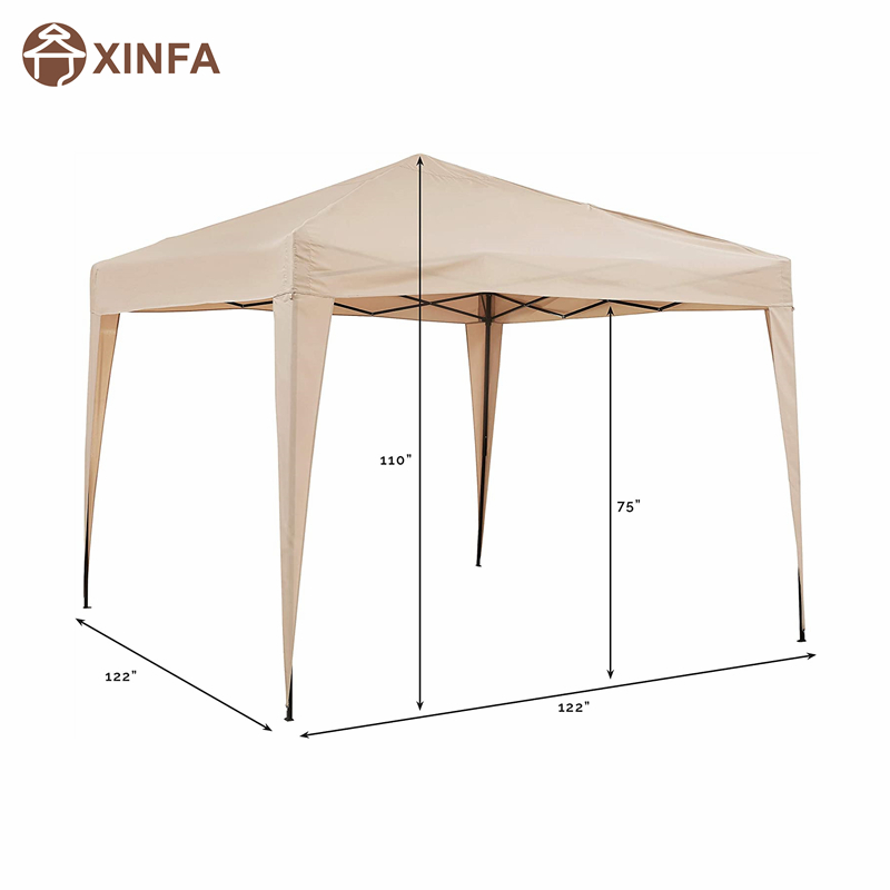 Crosley Furniture Hampton Complapsible Outdoor Gazebo, 10 \\ 'x 10 \\' - tan