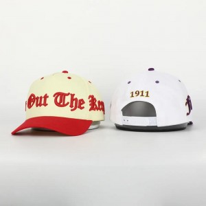 Пользовательский высококачественный 5 -панель изогнутая края бейсболка бейсболка, 3D -вышивало