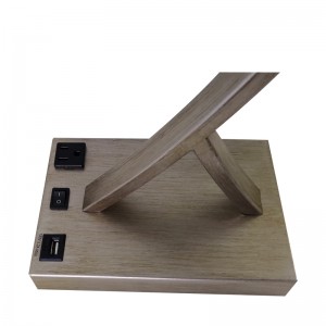 Античная серебряная настольная лампа с переключателем на/off Rocker, удобной розеткой и USB -зарядным портом в гостях