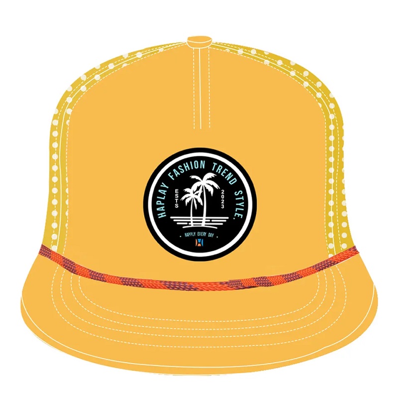 Пользовательский 5 панель резиновый логотип из ПВХ роскошные веревки веревочная шапка Hip Hop Flat Brim Gorras Laser Cut Doper Perforated Hat