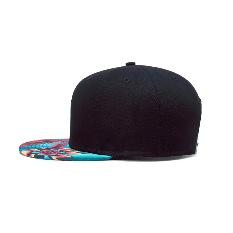 3D -печать Snap Back Flat Brim Hat Street Dance Print