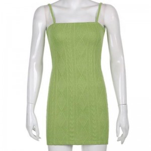 Одежда моды вязание крючком хлопка летние женщины платье свитер