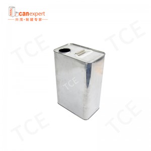 Квадратный прямоугольный пустой масляный химический металлический олово может контейнер с пластиковой крышкой для краски или м...