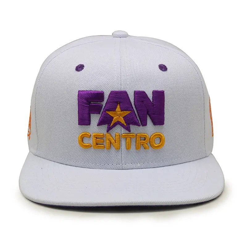 Дешевая оптовая 3D -вышивка 5 панельная крышка Custom Snapback Cap