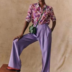 Новая французская элегантная современная печатная узорная сцена