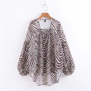 2023 New Women Fashion Fashion All-Match Slim Swinning Spinning Printed