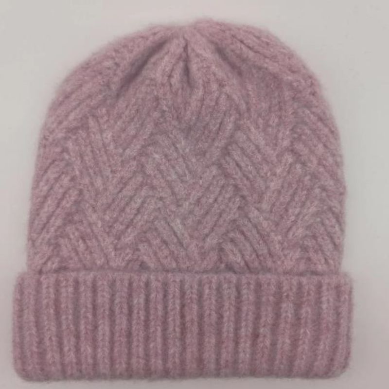 Теплая зимняя модная смеси кабельная вязаная шляпа