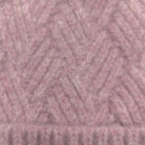 Теплая зимняя модная смеси кабельная вязаная шляпа