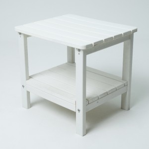 Наружный боковой стол с белым цветом