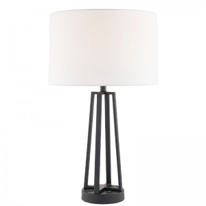 Dark Bronze Nightssand Light с выключателем Rocker on/off, удобной розеткой и USB -зарядным портом в гостинице в отеле.