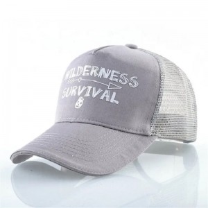 Пользовательская печать желтая хлопковая замшевая вышивка Структурированная 6 панельная сетчатая шапка бейсболка шляпа грузов...