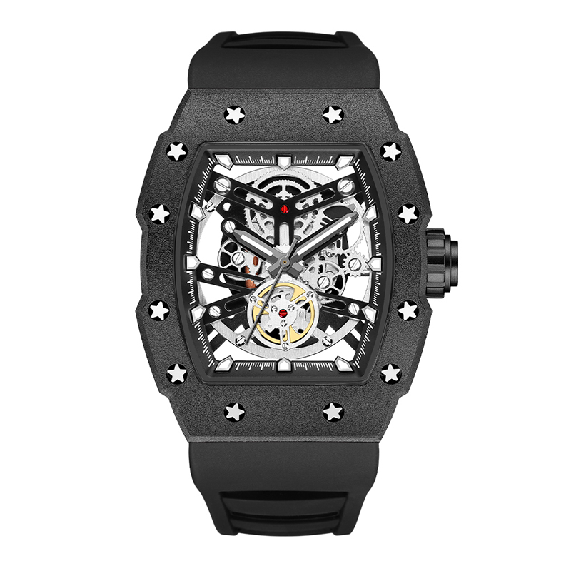 Baogela Top Brand Luxury Mens Watches Спортивная нержавеющая сталь Тонно Диал Дивер Военные спортивные наручные часы Силиконовые ремешки 4149 4149