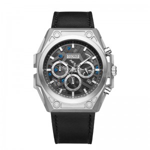 Baogela Luxury Staine Steel Watches Men Luxury Brand Sport кожаные ремни.