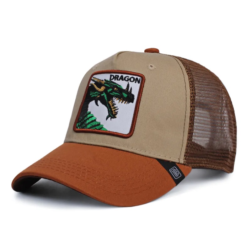 Унисекс регулируемые Amazon Hotsale Animal Trucker Hats 3D -вышивка настраиваемые бейсболки бейсбол