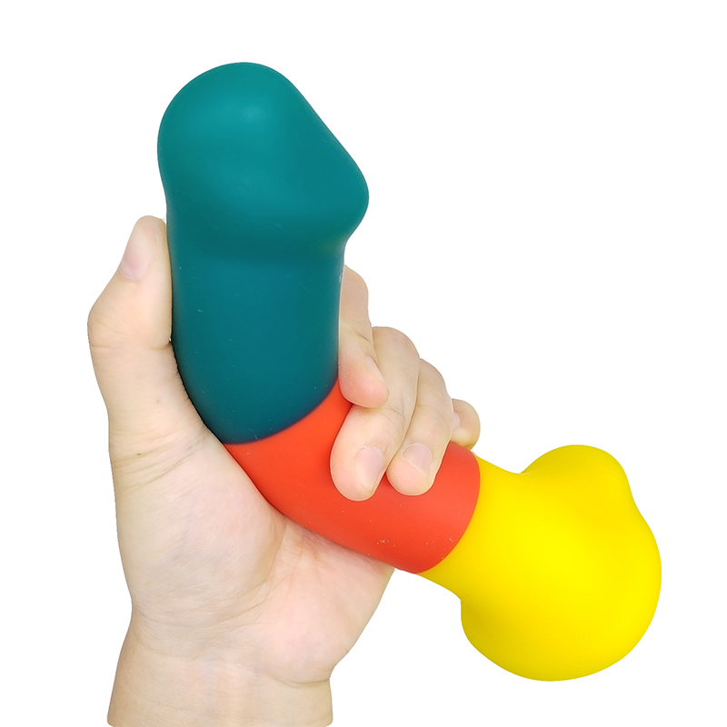 JC897 Оптовые популярные симуляционные пенис пенис Didol Sex Toy Sucker Женщины Огромные реалистичные рождественские цветовые фаллоимитаторы для женщин мужчин