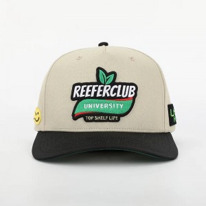 OEM Custom 5 панель изогнутая крана бейсболка бейсболка, средний профиль спорт Gorras, 3D -вышивка.