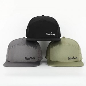 OEM Custom Высококачественный логотип вышивки Luxury 7 Панель Snapback Cap для взрослых.
