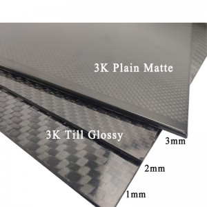 3K высокопрочного углеродного волокнового листа на продажу